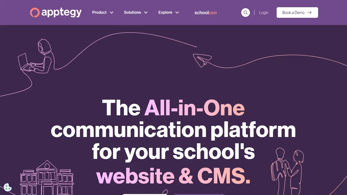 Apptegy homepage, apptegy.com, September 2026