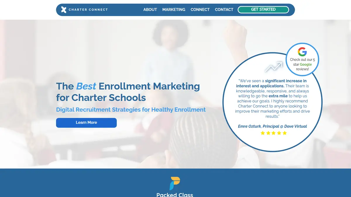 Charter Connect homepage, charterconnect.co, September 2026