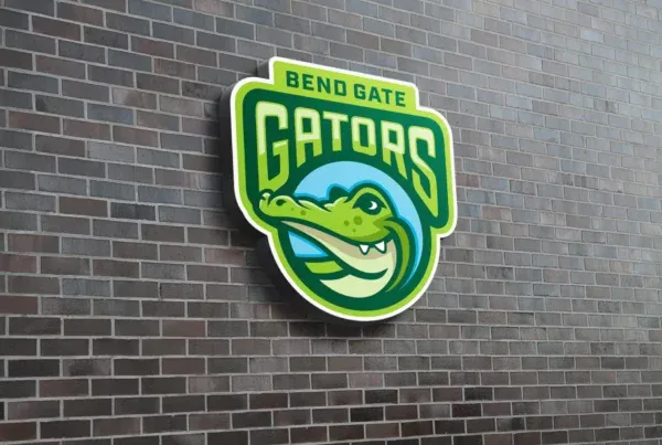 bend gate elementary logo design