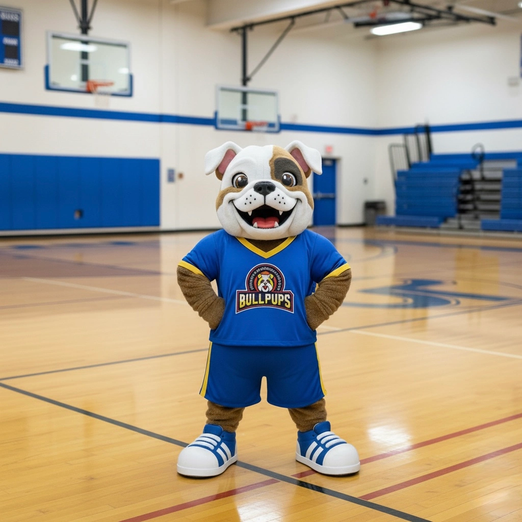 Bullpup mascot finished costume