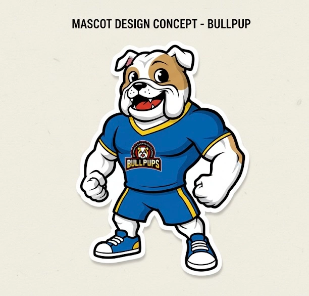 Bullpup mascot design concept
