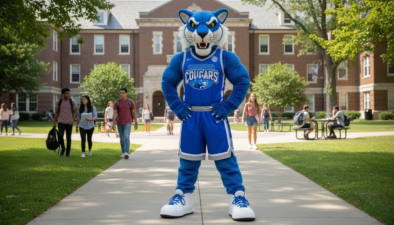 Cougar mascot finished costume