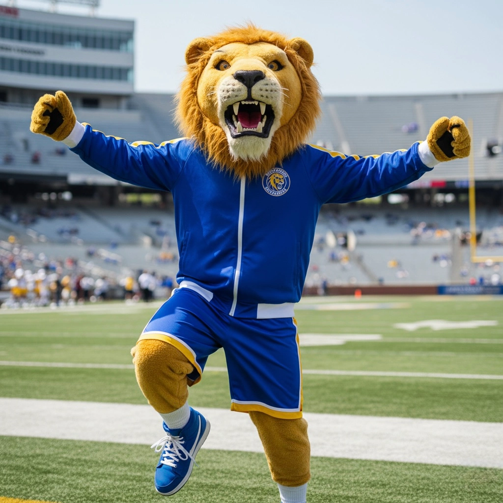 Lion mascot finished costume