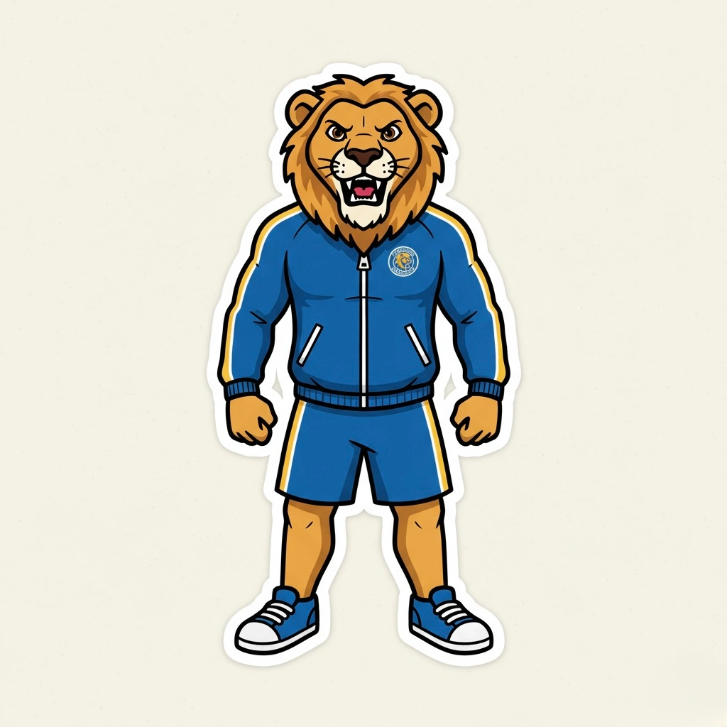 Lion mascot design concept
