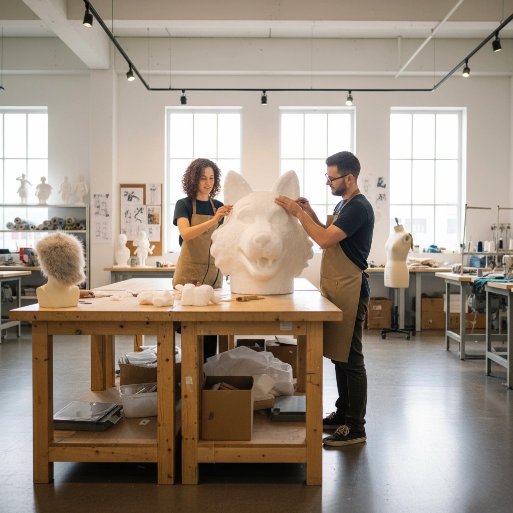 Detailed costume fabrication work