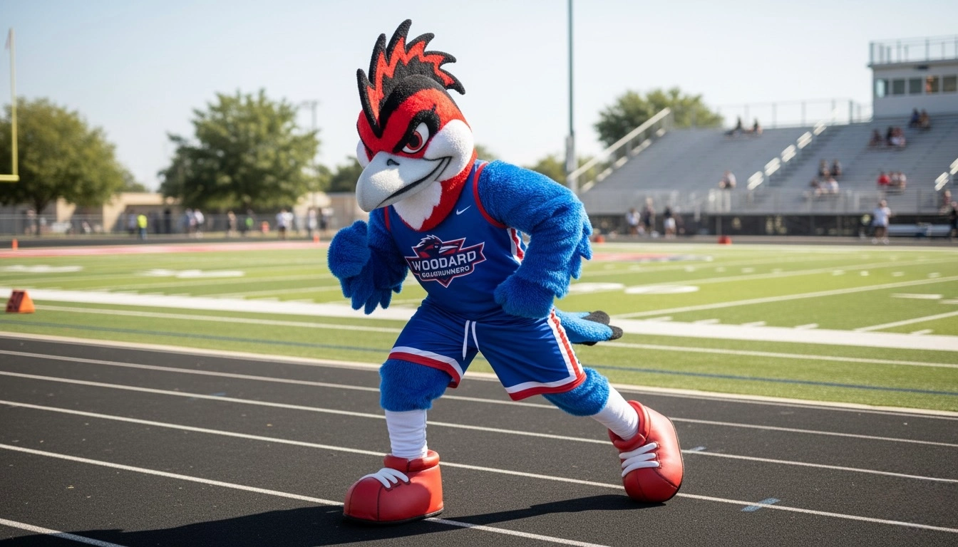 Roadrunner mascot finished costume