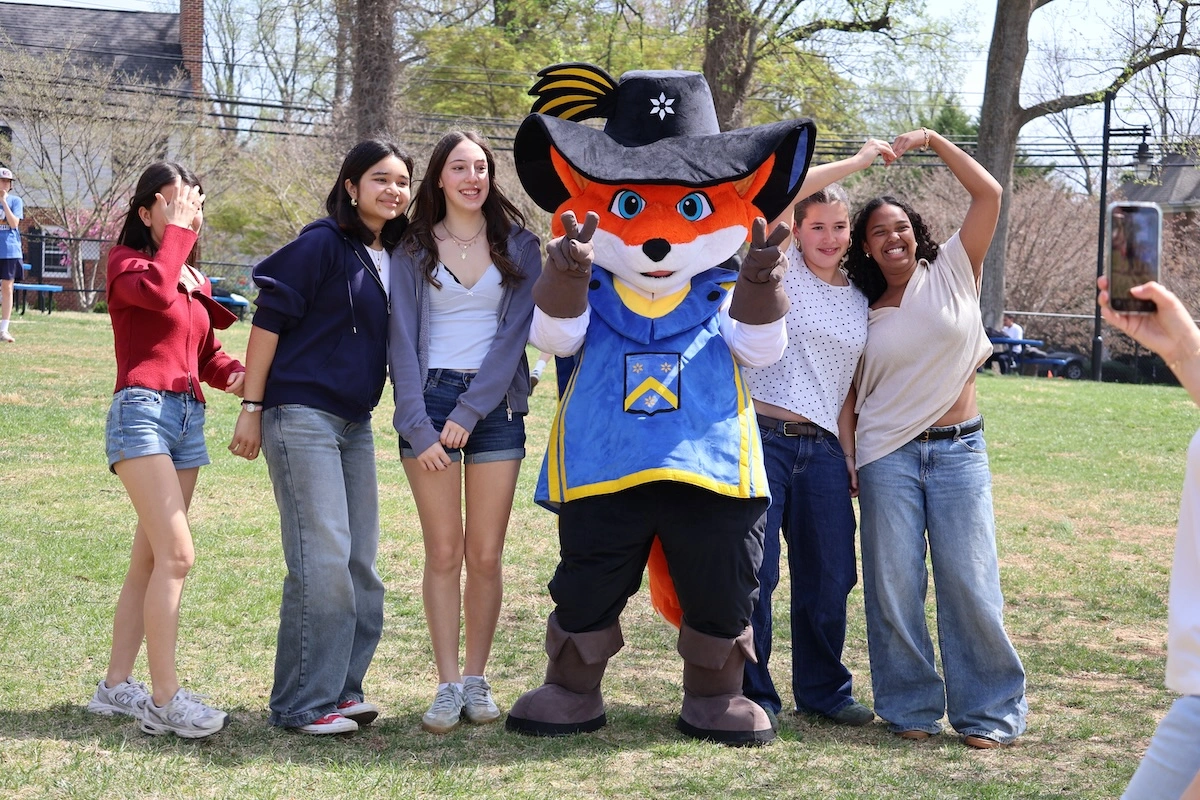 Rochembeau mascot character performance