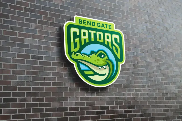 Bend Gate Elementary Mascot Logo Design