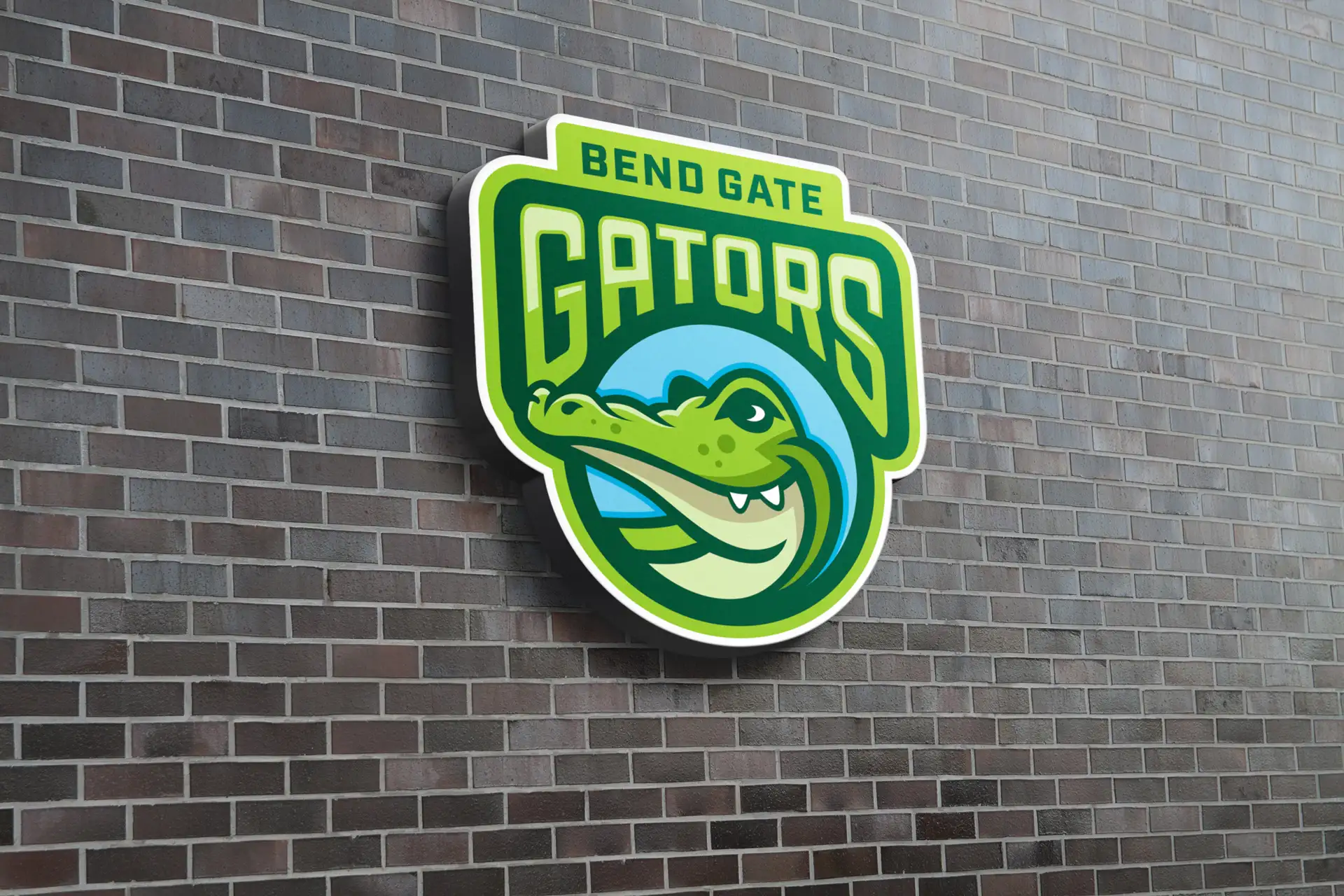 Bend Gate Elementary Mascot Logo Design