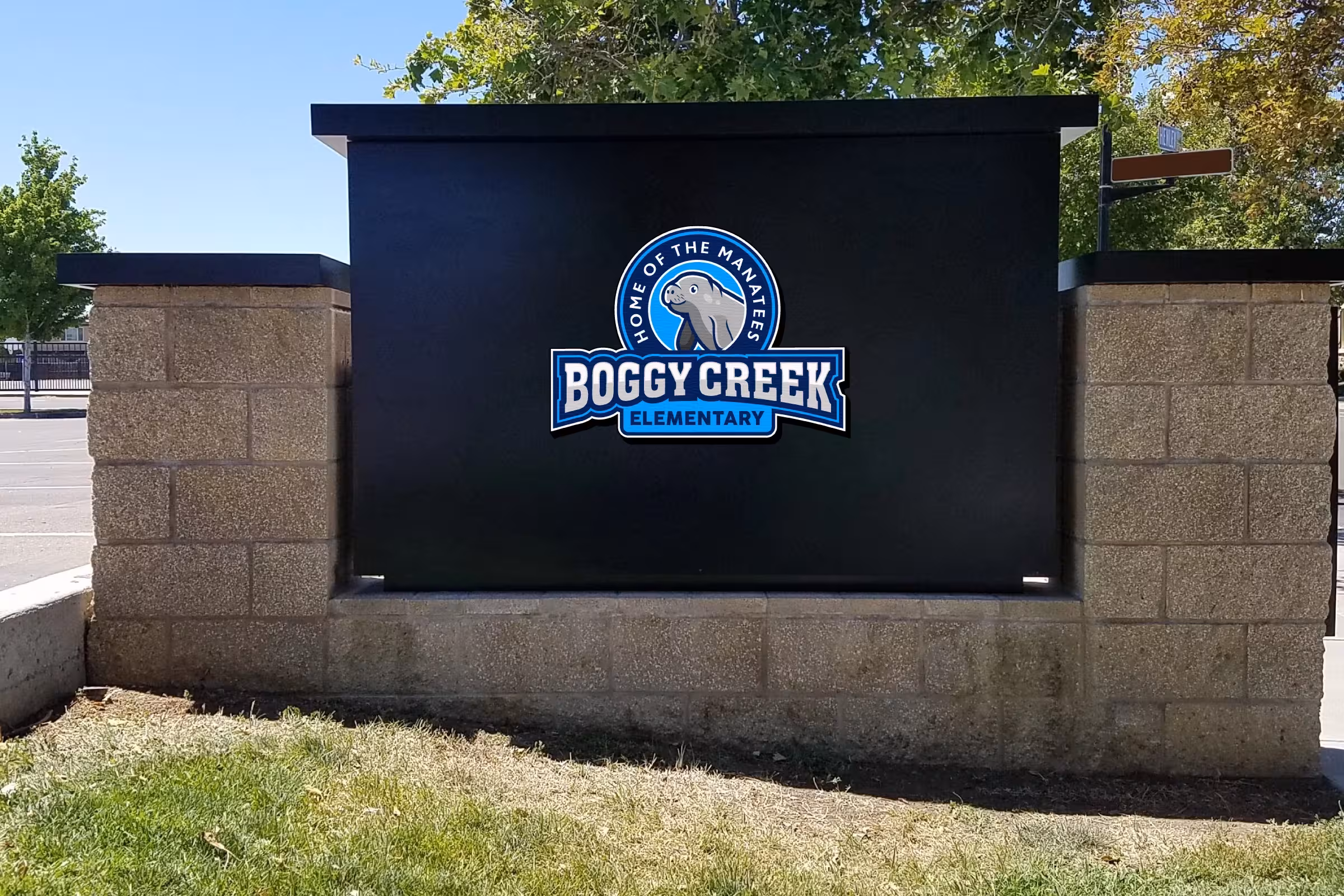 Boggy Creek Elementary School Mascot Logo