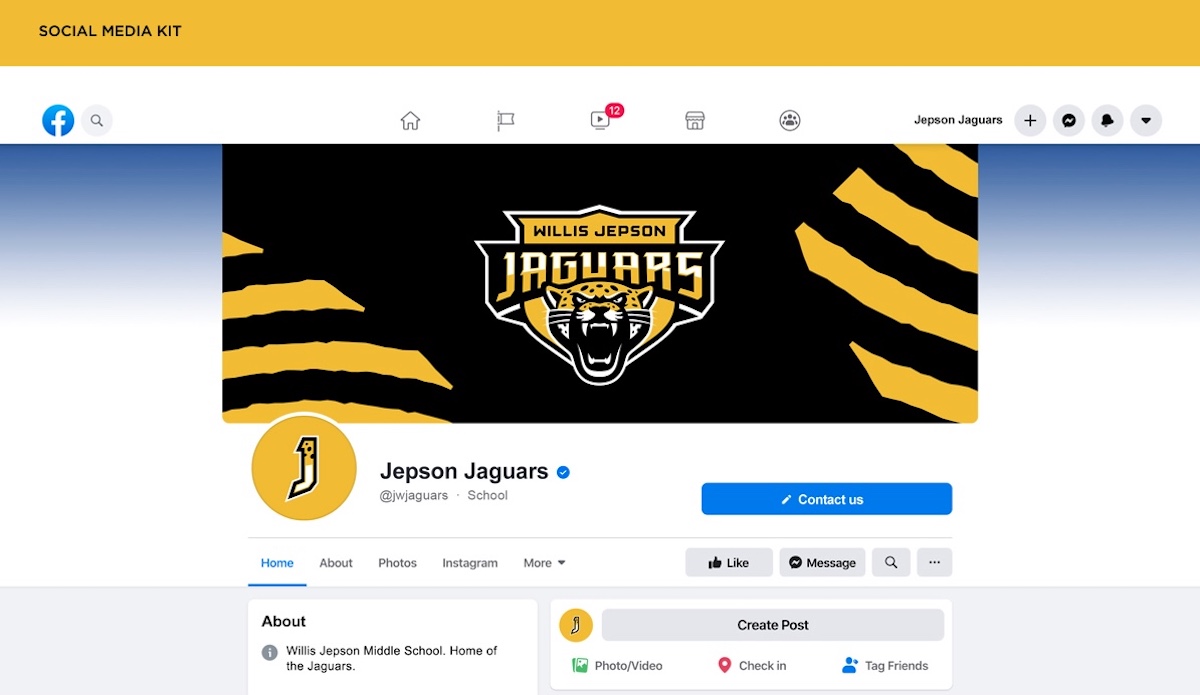 Jepson Jaguars School Brand Identity visual 15