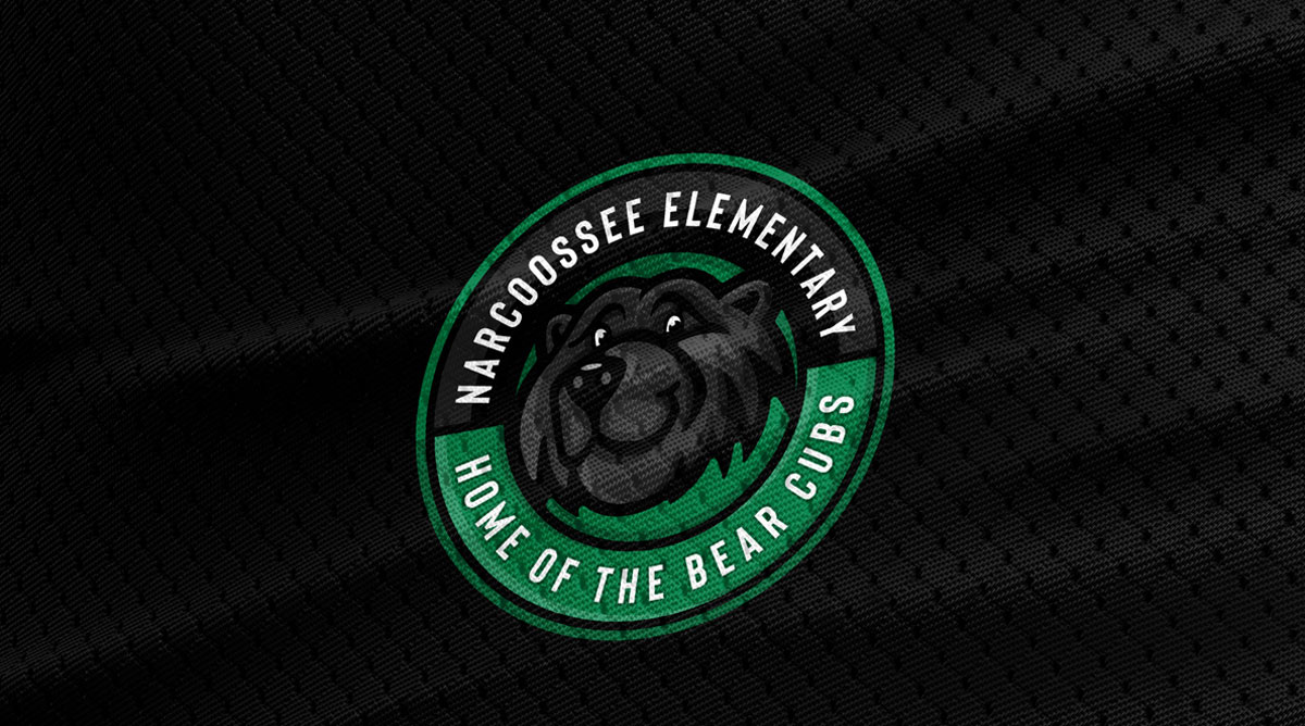 Narcoossee Elementary School Logo Bear Mascot visual 3
