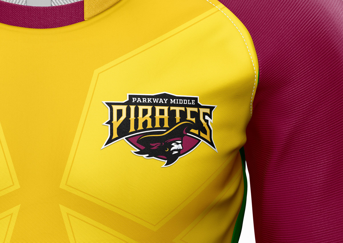 Parkway Middle School Logo Mascot visual 2