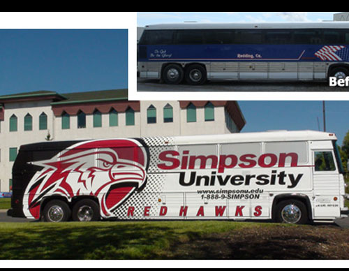 Simpson University Mascot Logo visual 3