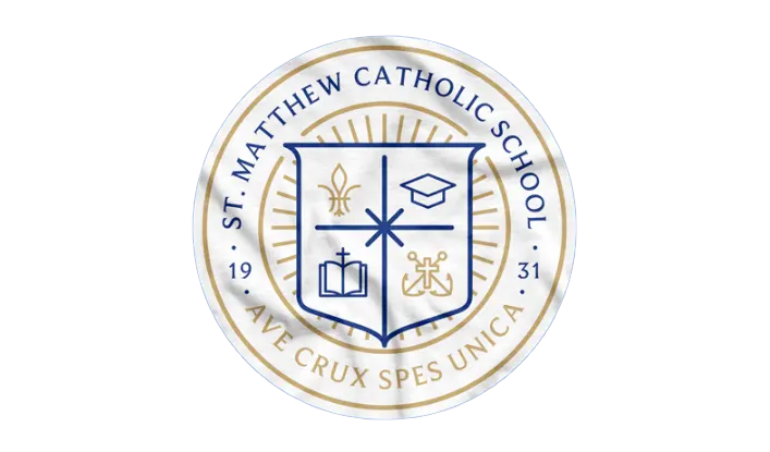 St. Matthew Catholic School Mascot Logo Design | School Branding Agency hero visual