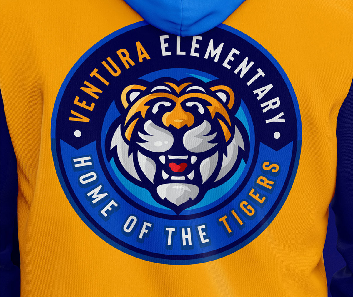 Ventura Elementary School Logo Tiger Mascot visual 7
