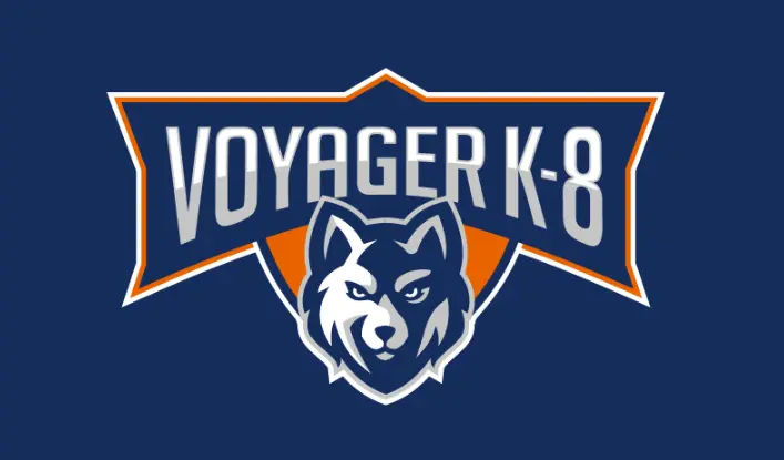 Voyager K-8 Mascot Logo Design | School Branding Agency