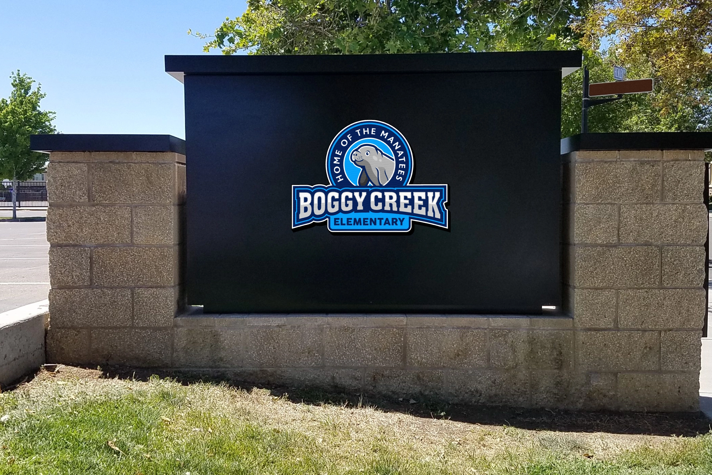 Boggy Creek Elementary School Mascot Logo hero visual