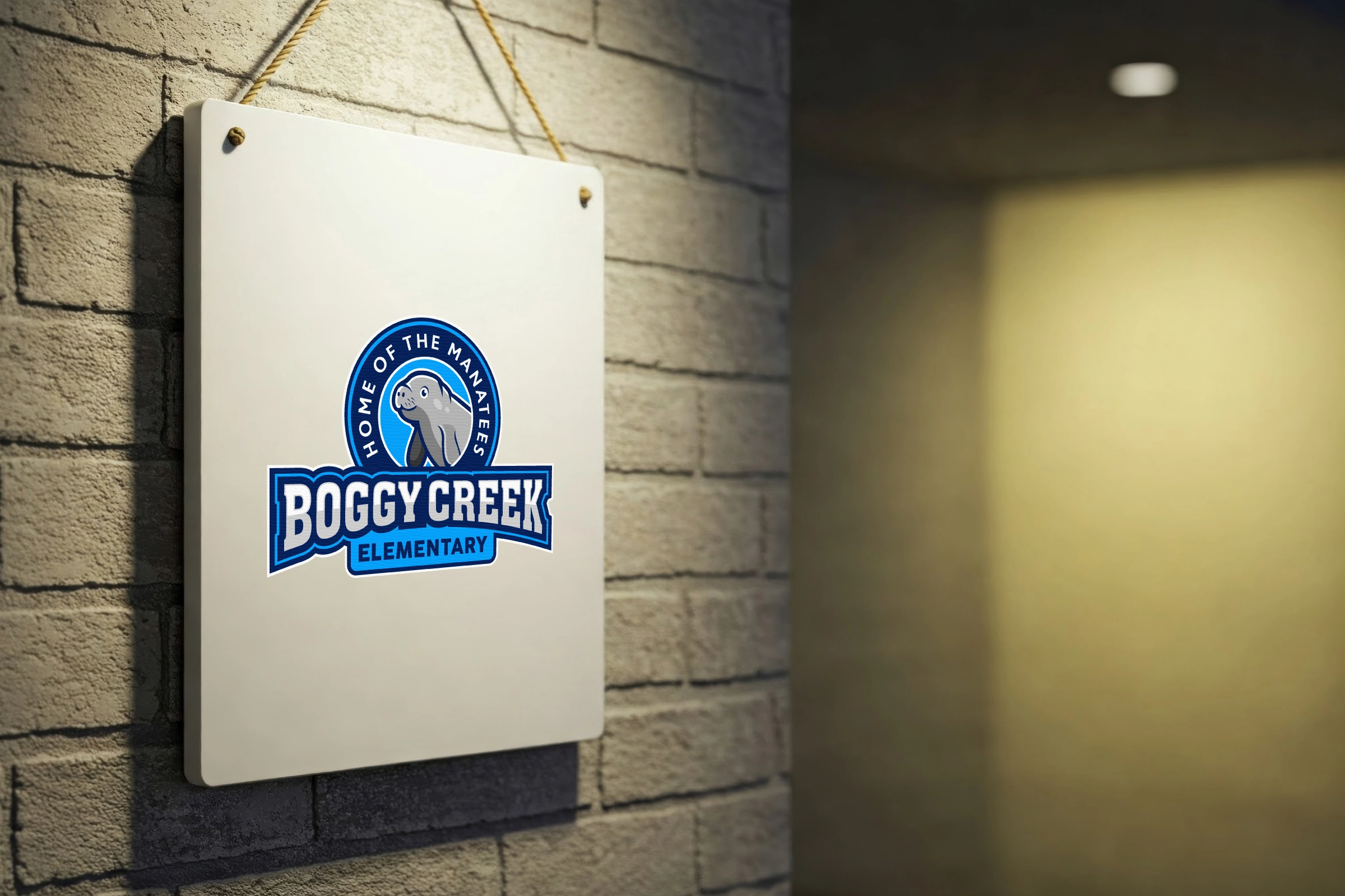 Boggy Creek Elementary School Mascot Logo visual 2