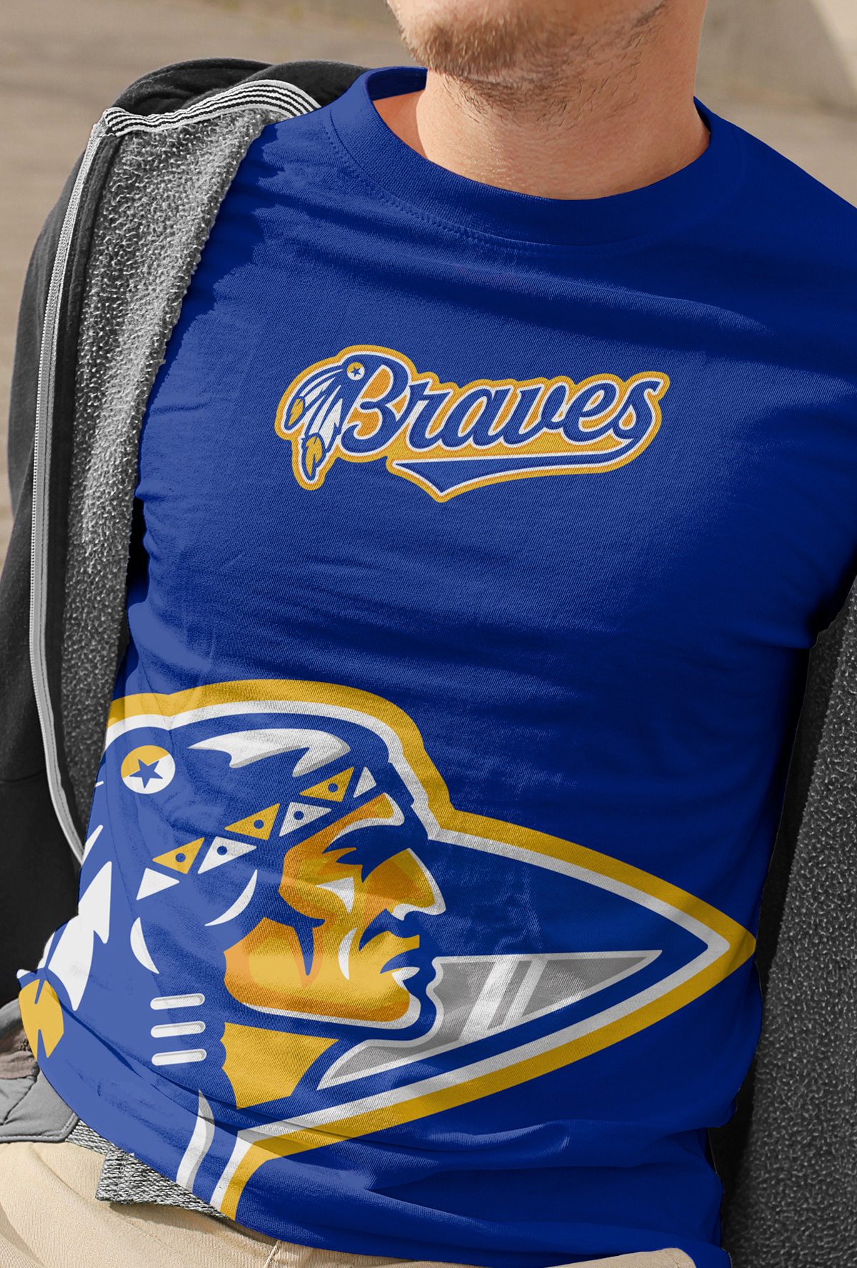 BRAVES High School Mascot & Logo Design visual 6