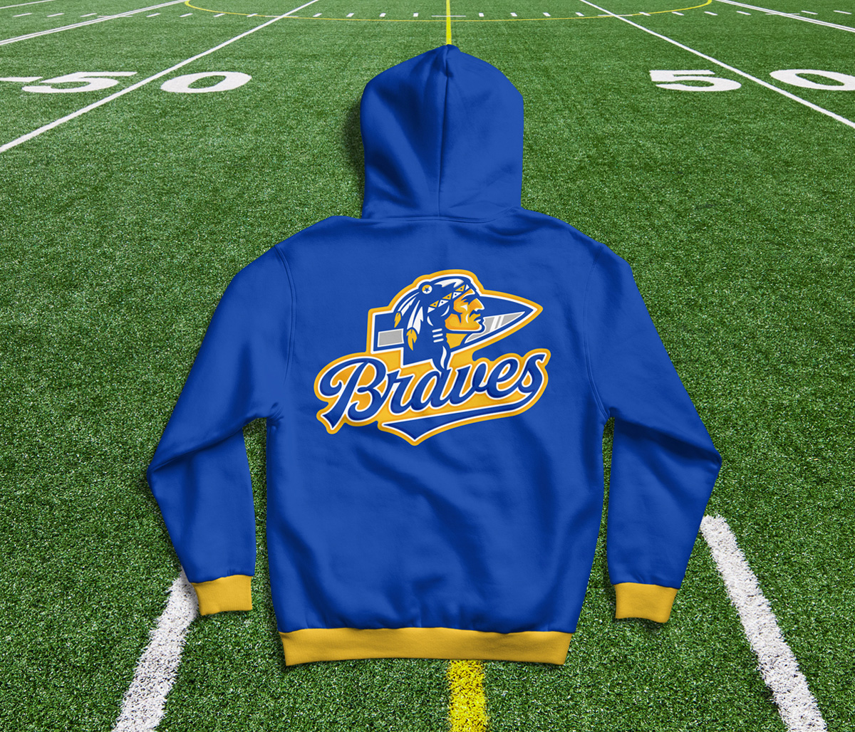 BRAVES High School Mascot & Logo Design visual 8