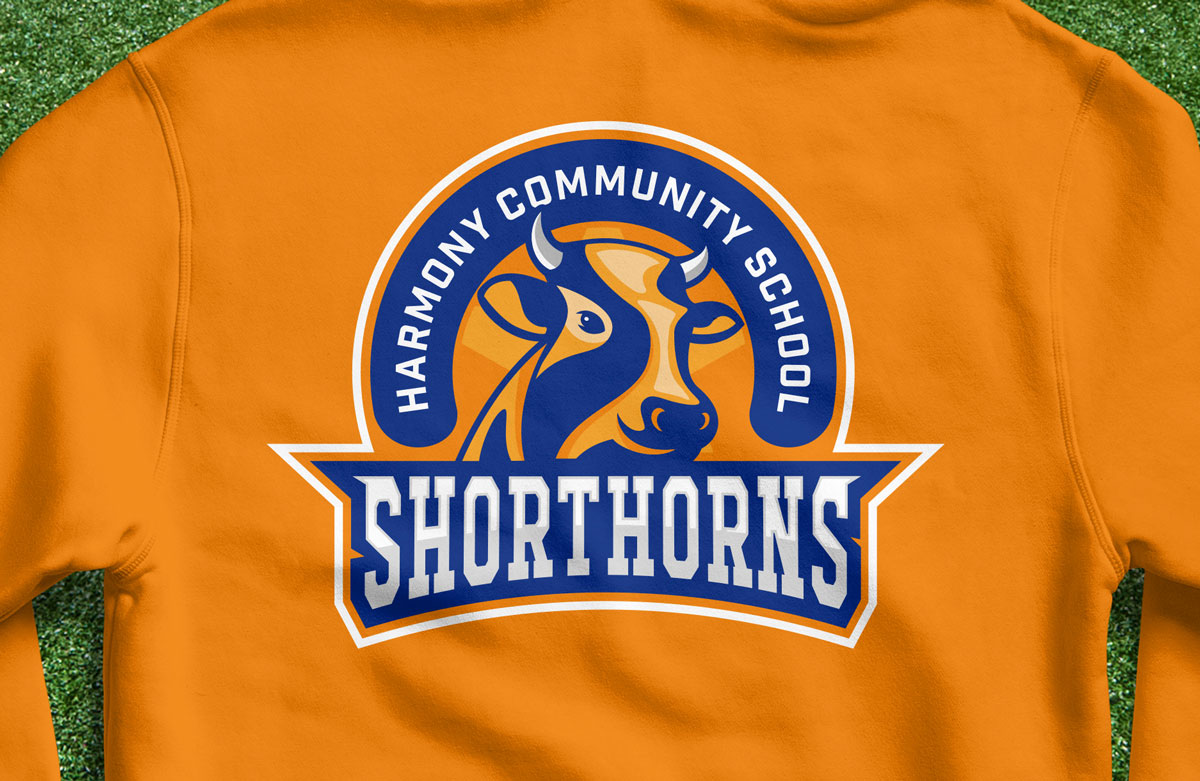 Harmony Community School Logo Mascot visual 13