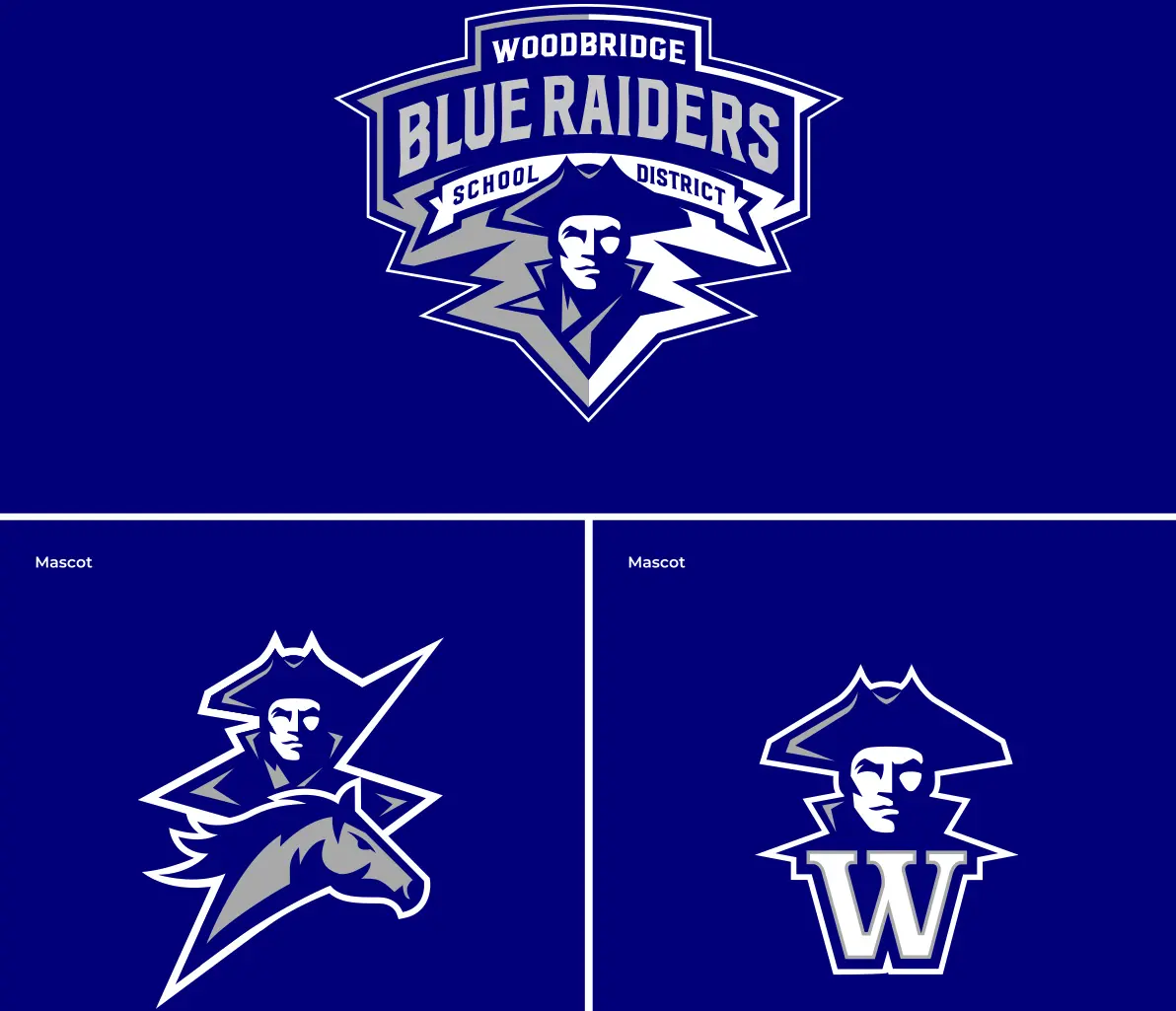 Woodbridge School District Mascot Logo & Branding visual 7