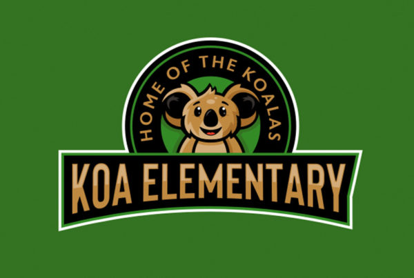 koa elementary school mascot logo