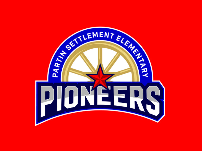 partin elementary school logo design
