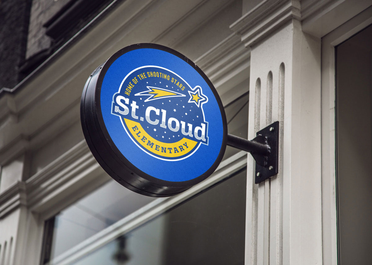 st cloud elementary school logo design