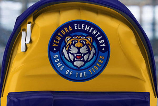 Ventura Elementary School Logo Tiger Mascot