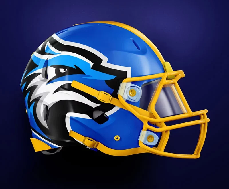 north central michigan college football helmet