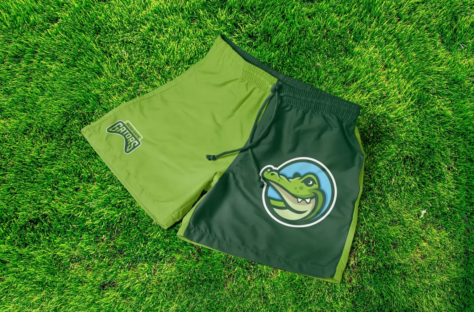 Bend Gate Elementary School Gator Mascot Logo Design