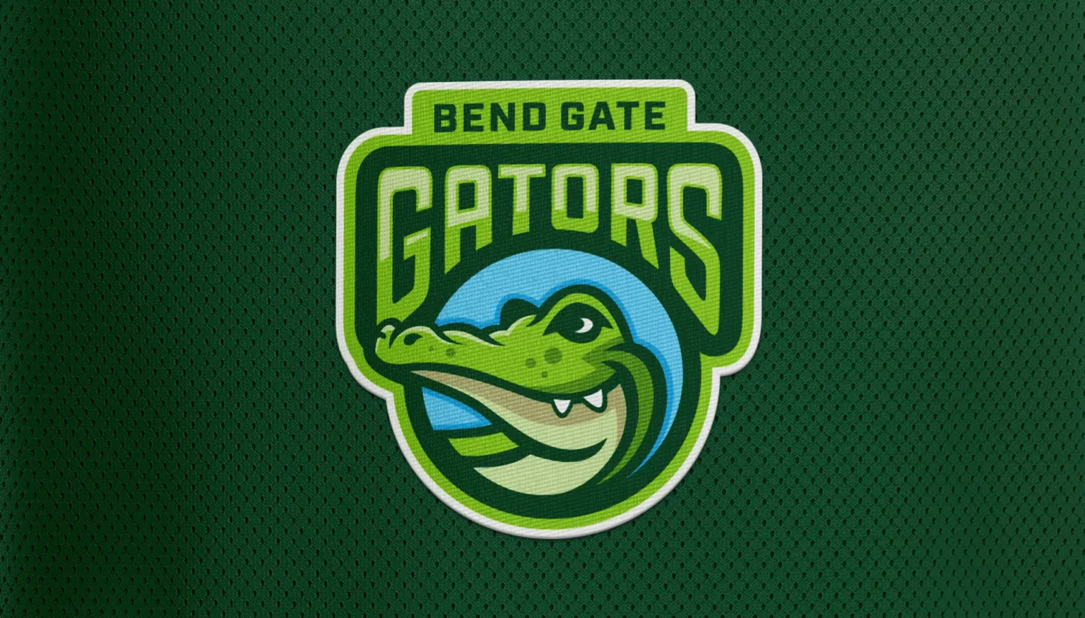 Bend Gate Elementary School Gator Mascot Logo Design